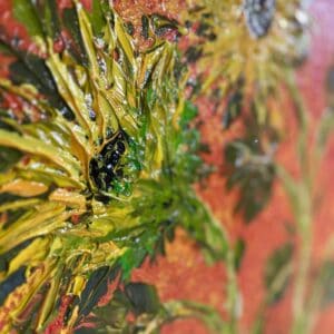 Flower painting called Sunfield (zoomed in) by Keren de Vreede